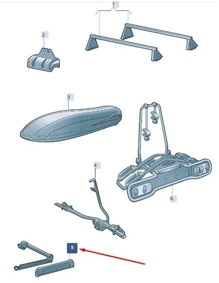 Suport pentru ski si snowboard  ORIGINAL Skoda